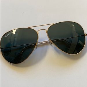 Ray Ban Aviator Classic Gold/Green Polarized